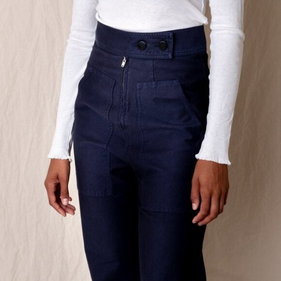 Caron Callahan Navy Emi Pants - Picture 1 of 9